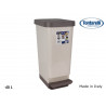 POUBELLE A PEDALE 45L BEIGE PLASTIQUE