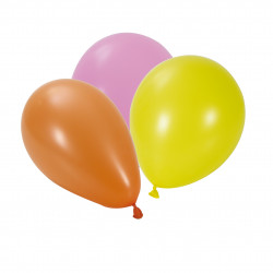 Ballons multicolore gonflables x50 latex naturel