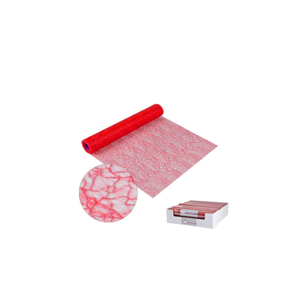 CHEMIN TABLE MAILLE ROUGE VERM 30CM*5M