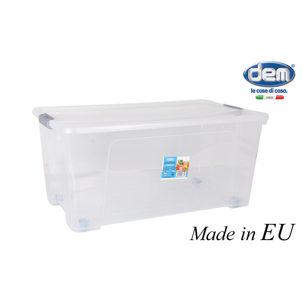 BOX "KIRA" 62L + ROUES TRANSP A/COUVERCL