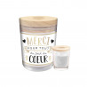 BOUGIE VERRE MERCI POUR TOUT"