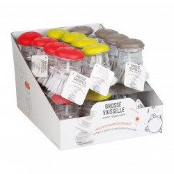 BROSSE VAISSELLE AVEC RESERVOIR PLASTIQU