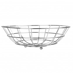 CORBEILLE CHROME D24 H7.5