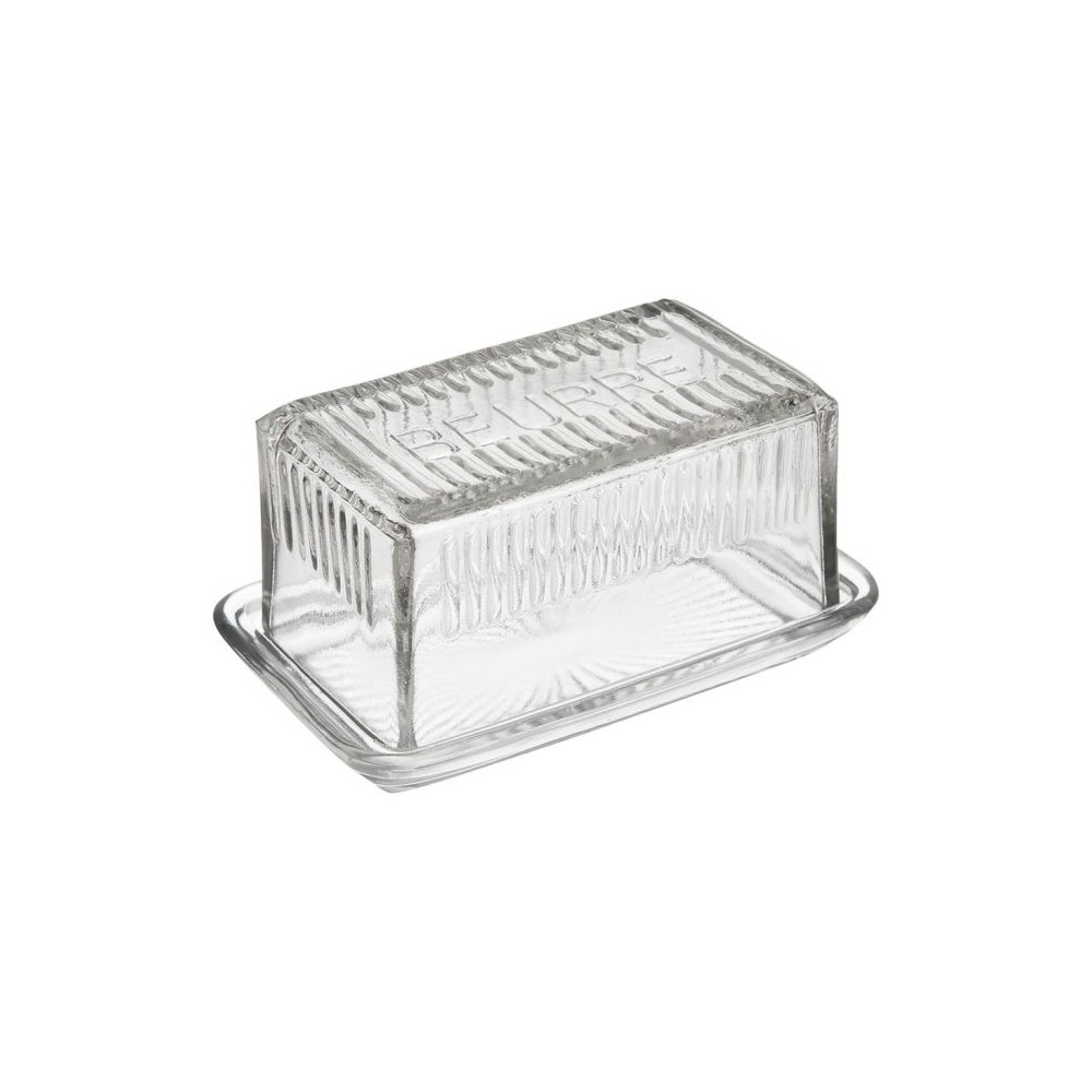 BEURRIER "BEURRE"16.5X10XH8CM VERRE