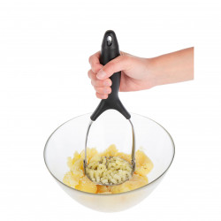 Presse purée en inox pliable