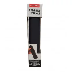 Black plastic electric pepper mill