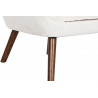 FAUTEUIL "WOOLY" bouclettes blancs 76X69