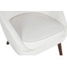 FAUTEUIL "WOOLY" bouclettes blancs 76X69