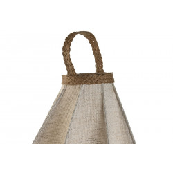 Lampadaire lin corde naturel D40x100cm