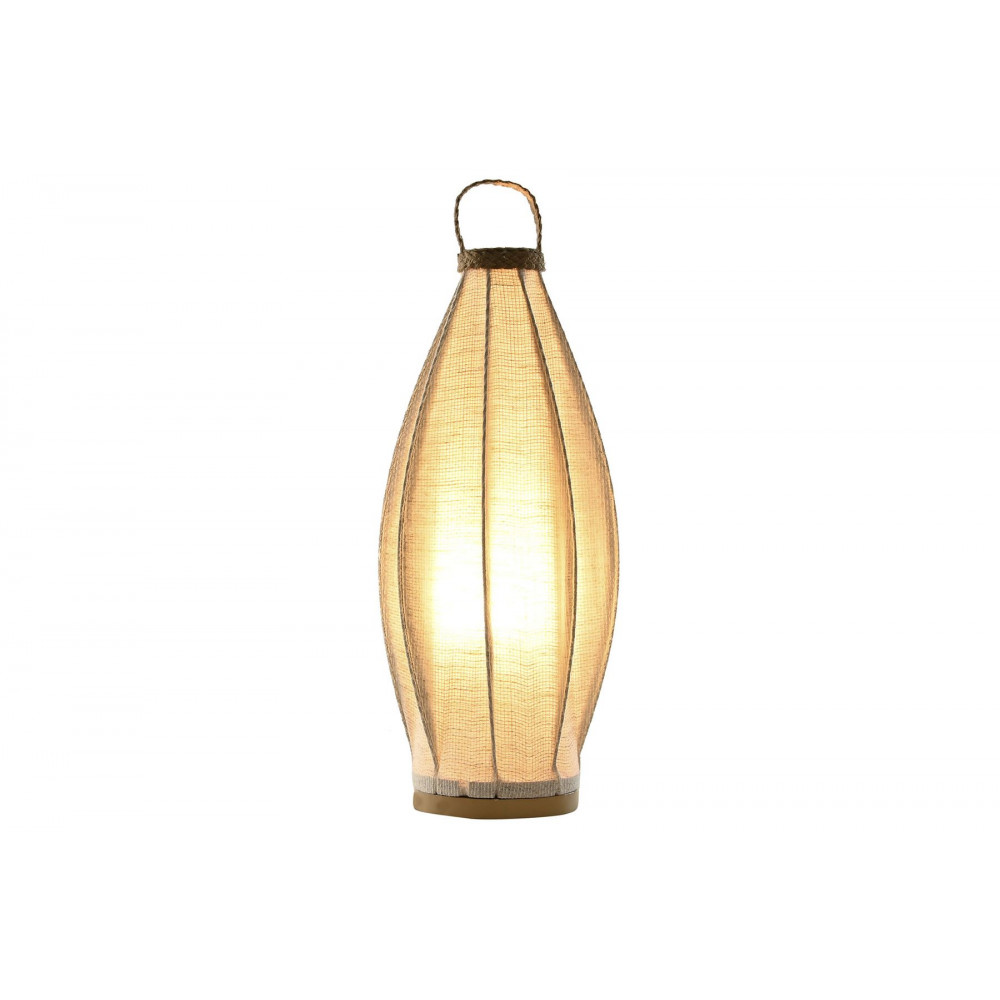 LAMPE DE TABLE LIN CORDE 28X28X60 NATURE
