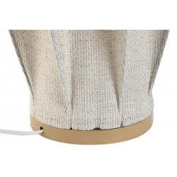 LAMPE DE TABLE LIN CORDE 28X28X60 NATURE