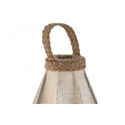 LAMPE DE TABLE LIN CORDE 28X28X60 NATURE