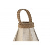 LAMPE DE TABLE LIN CORDE 28X28X60 NATURE