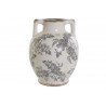 VASE "FEUILLES GRIS ROMANTIQUE" 17X17X2