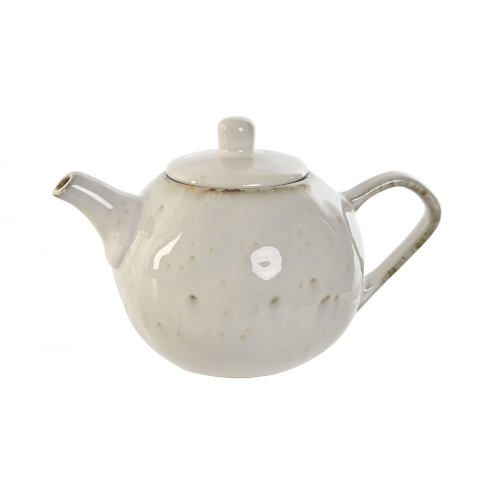 THÉIERE "EMILIE"en GRÈS 7X7X10 850ML GRI