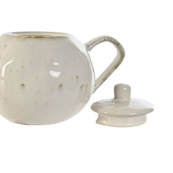 THÉIERE "EMILIE"en GRÈS 7X7X10 850ML GRI