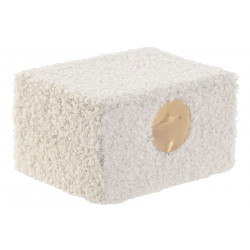 Boite à bijoux "Wooly" bouclettes blanc
