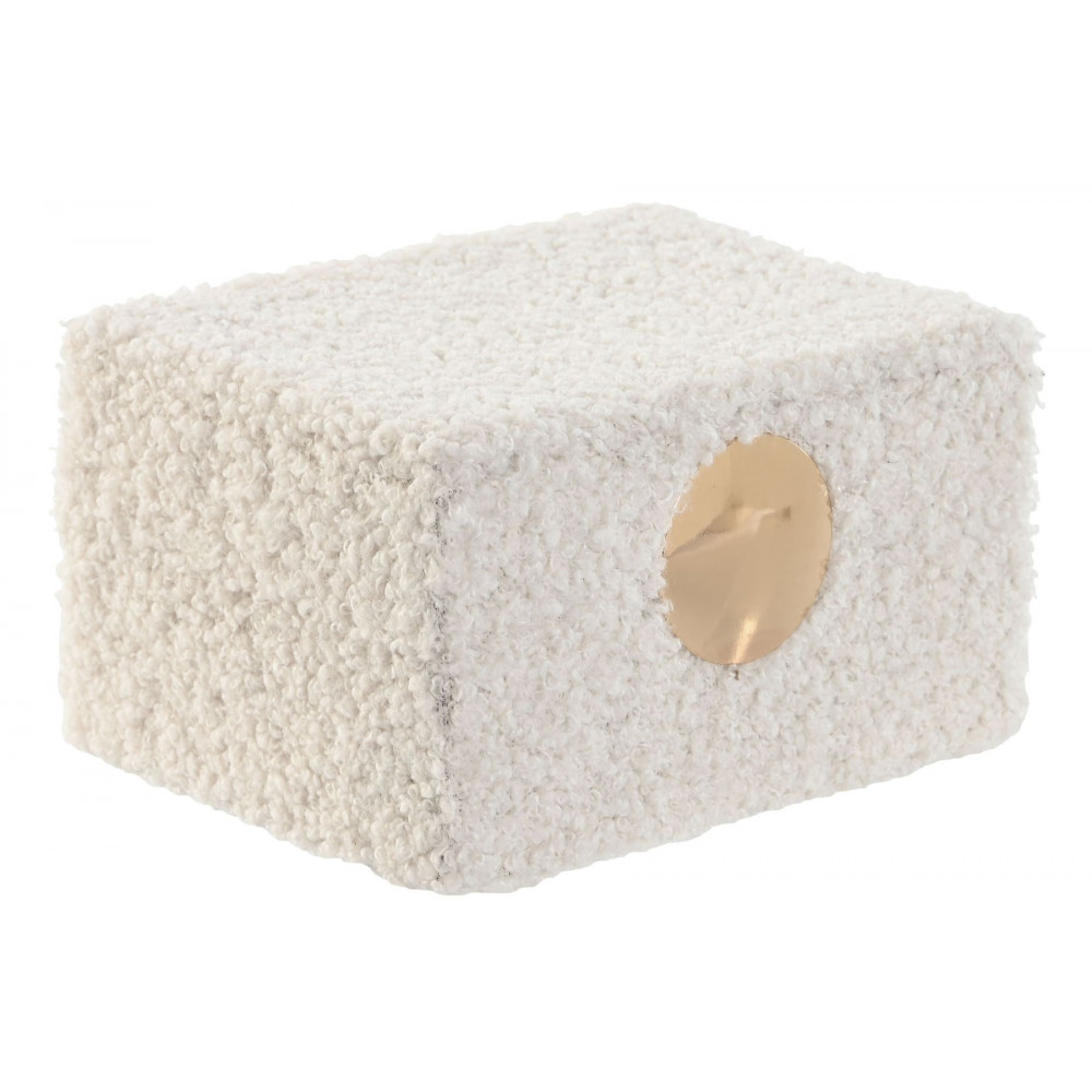 BOÎTE à BIJOUX "WOOLY" Bouclettes BLANC