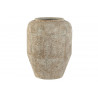 VASE "ANTIQUE" 23,5X23,5X30 VIEILLI BLAN
