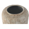 Vase "Antique" vieilli blanc en métal D23,5x30cm