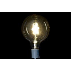 AMPOULE "AMBRÉE" 12,5X12,5X18 LED VERRE