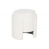 POUF "WOOLY" ROND REPOSE-PIEDS bouclette