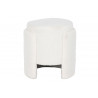 POUF "WOOLY" ROND REPOSE-PIEDS bouclette