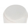 POUF "WOOLY" ROND REPOSE-PIEDS bouclette