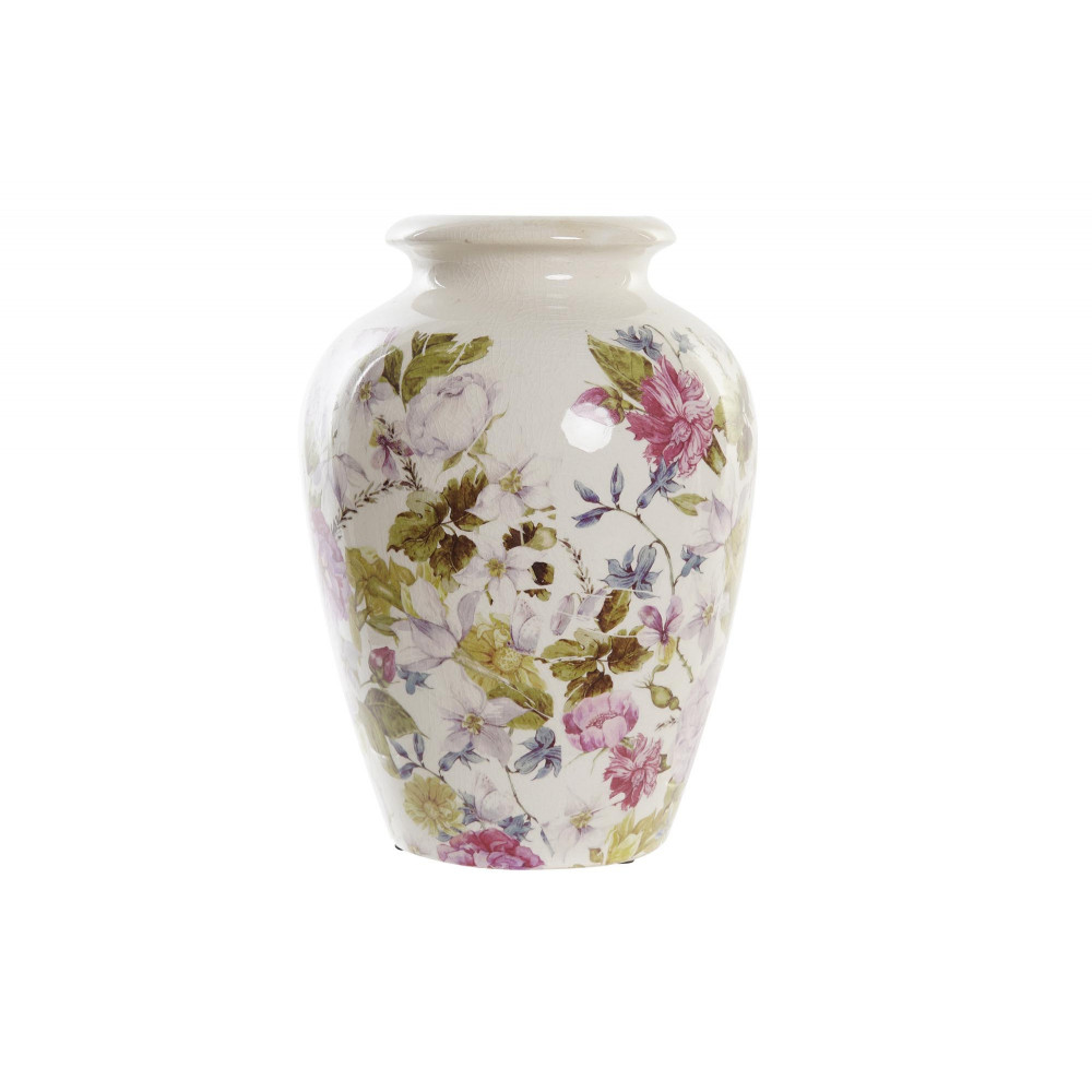 VASE "ROMANTIQUE FLEURS ANCIENNES" 18X18 VASE "ROMANTIQUE FLEURS ANCIENNES" 18X18