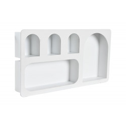 ÉTAGÈRE MURALE " ARCS BLANC" MDF 59X7X29