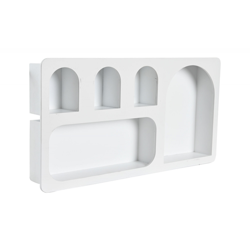 ÉTAGÈRE MURALE " ARCS BLANC" MDF 59X7X29 ÉTAGÈRE MURALE " ARCS BLANC" MDF 59X7X29