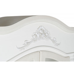 Vitrine "Shabby Chic" en bois mdf 76x39x193cm