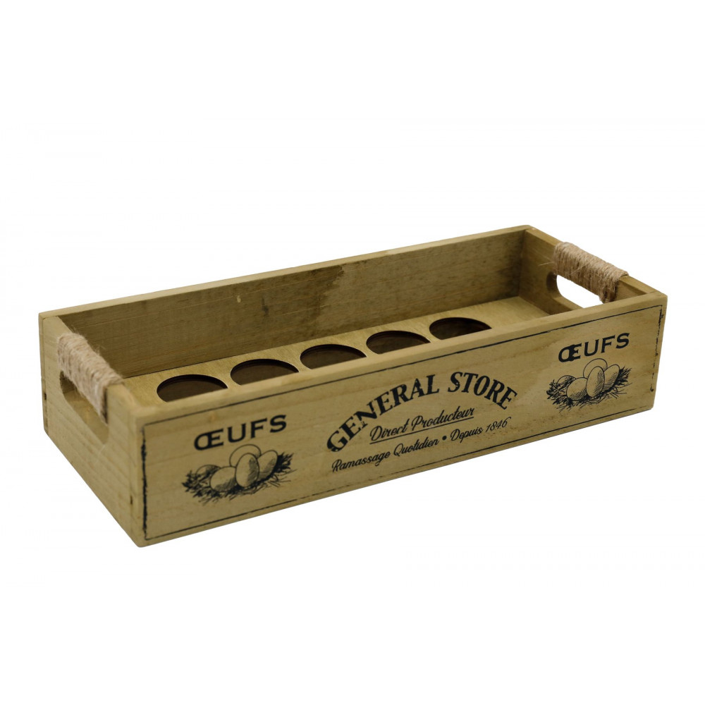 BOITE A ŒUFS GENERAL STORE 32X13CM