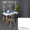 BARRE DECO DE TABLE BLANC AJUSTABLE INT/