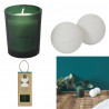 Coffret bougie parfumée amande 2 boules de bain