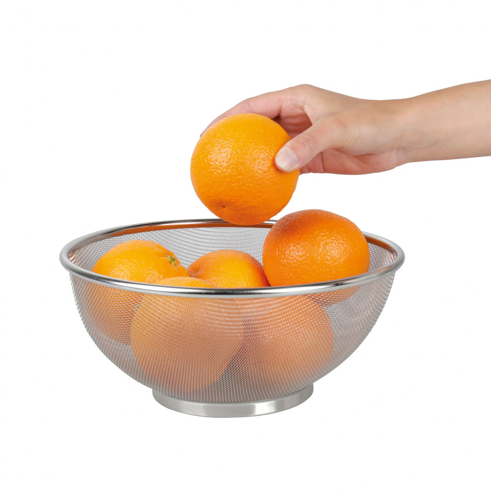 CORBEILLE INOX ROND D24 MAILLE