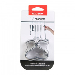 Crochet chromé lot de 12