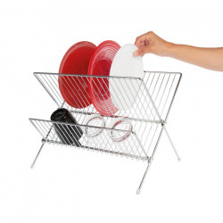 EGOUTTOIR VAISSELLE PLIABLE CHR 38X30X24