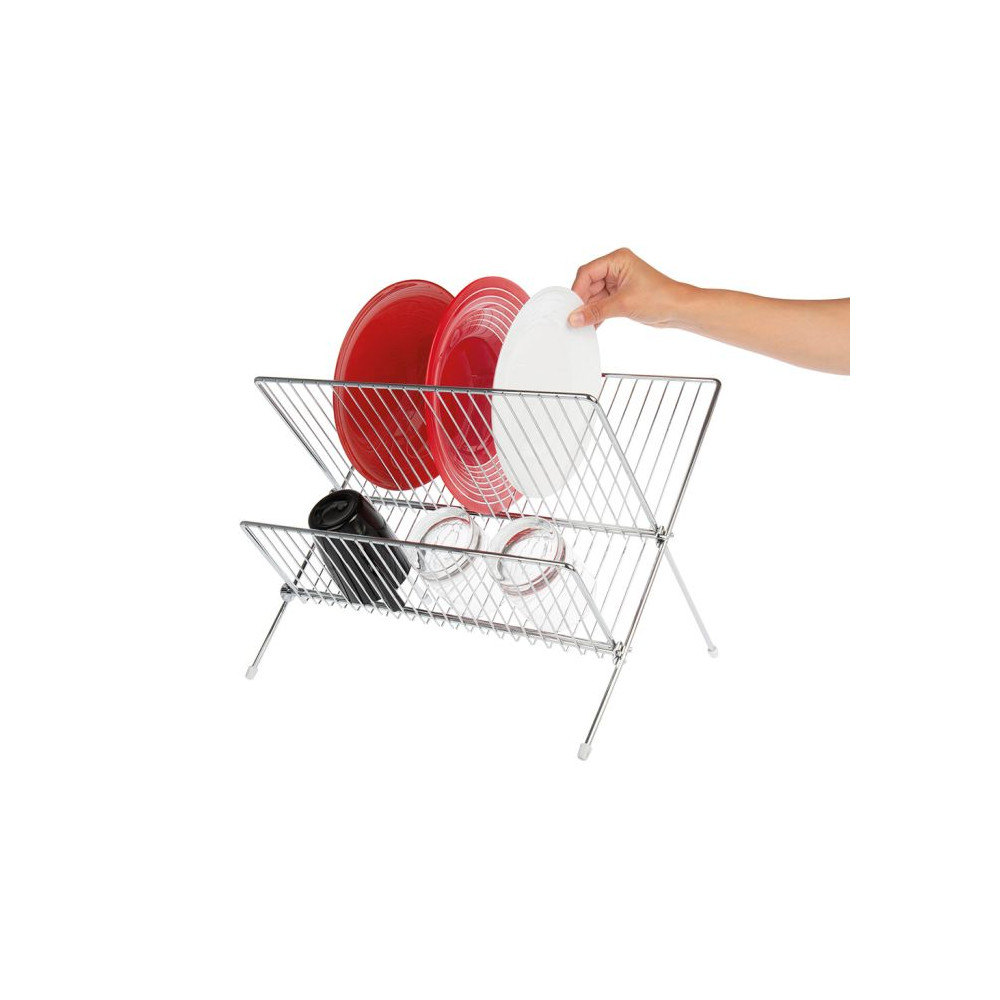 EGOUTTOIR VAISSELLE PLIABLE CHR 38X30X24