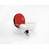EGOUTTOIR VAISSELLE PLIABLE CHR 38X30X24 EGOUTTOIR VAISSELLE PLIABLE CHR 38X30X24