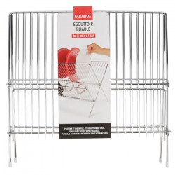EGOUTTOIR VAISSELLE PLIABLE CHR 38X30X24