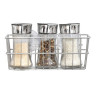 Organiseur chromé 2 ventouses 19x9x11cm