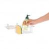 Organiseur porte savon chromé avec 2 ventouses