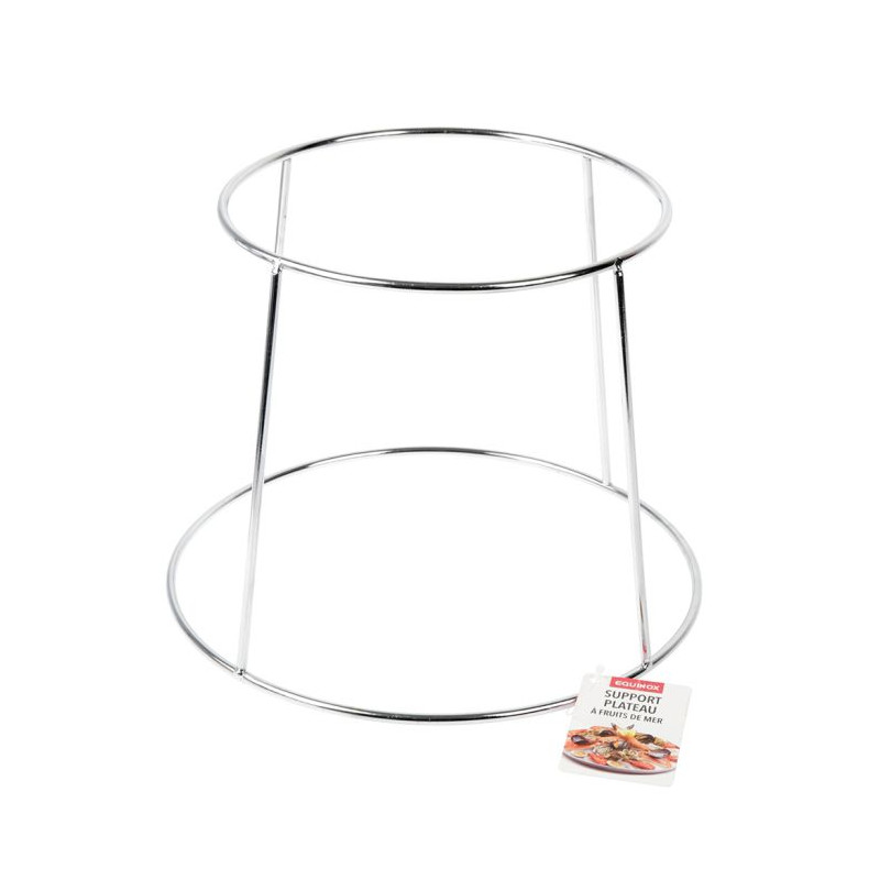 SUPPORT PLAT FRUITS DE MER CHROME