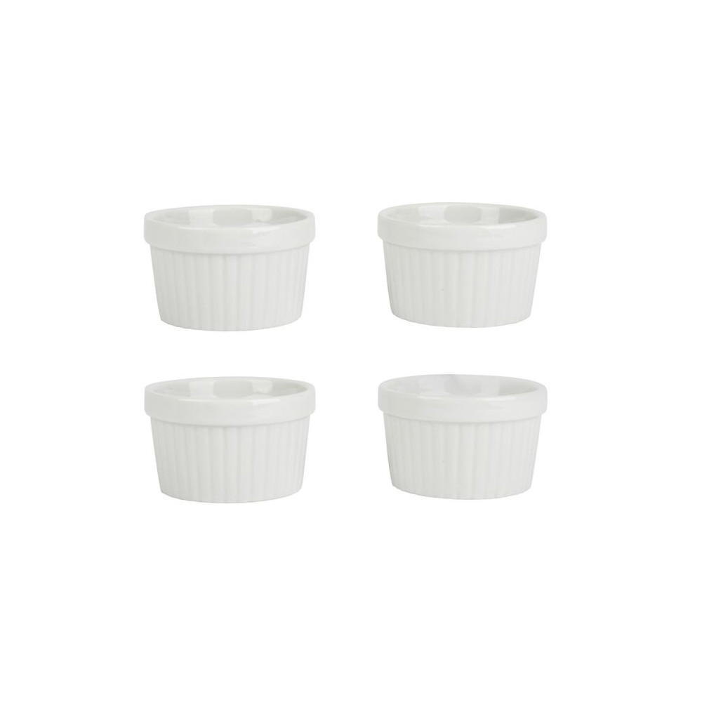 MINIS RAMEQUINS X4 PORCELAINE D6.5CM
