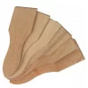 Spatules à raclette en bois hêtre lot de six