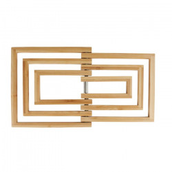 DESSOUS PLAT BAMBOU INOX CARRÉ 19X19CM