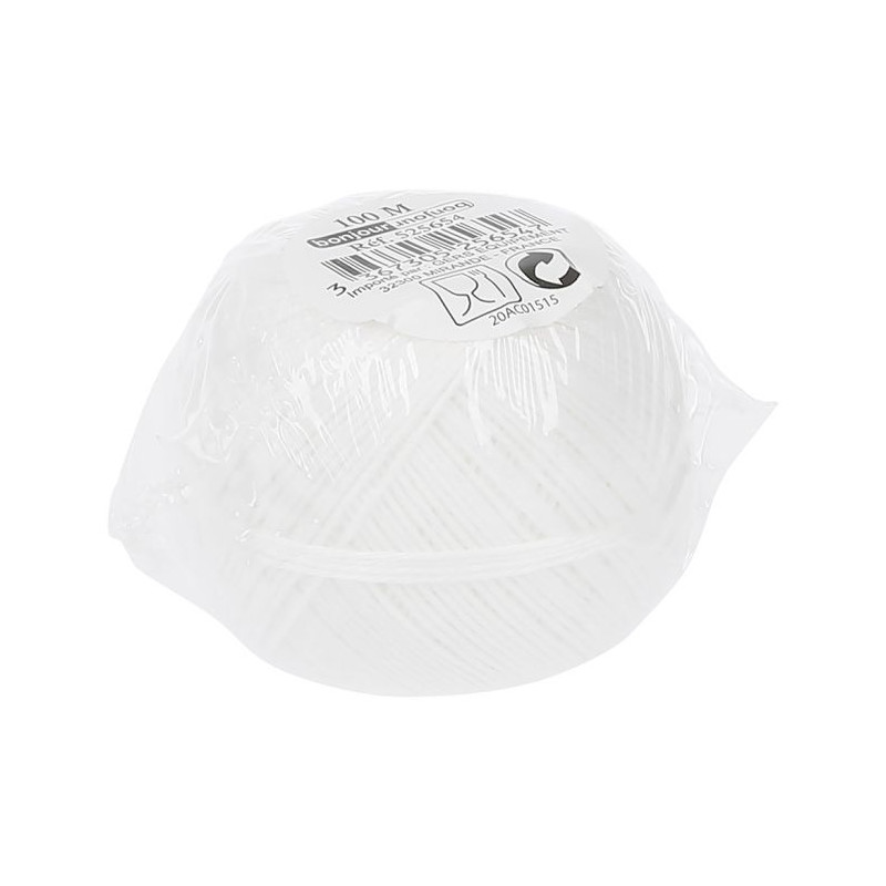 FICELLE ALIMENTAIRE 100M BLANC