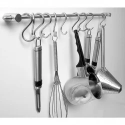 Set di 12 ganci cromati