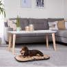 COUSSIN TAUPE GRIS REVERSIBLE 117X72CM F